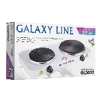 Плита настольная электрическая Galaxy Line GL3002 белый, 2.5 кВт, ТЭН, конфорки - 2, эмаль, поворотные переключатели, фото3