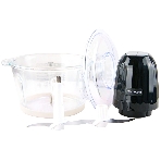 Измельчитель Willmark WMC-7088 (500Вт., стекл. чаша 2л., двойн. лезвия., рез. основание) черный, фото3