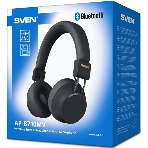 Беспроводные/проводные наушники Sven AP-B710MV черный, полноразмерные, Bluetooth + Jack 3.5 мм, складная конструкция, до 22 ч, фото3