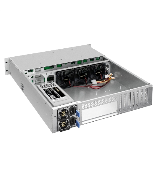 Серверный корпус ExeGate Pro 2U550-HS12 (RM 19', высота 2U, глубина 550, Redundant БП 2x1200W, 12xHotSwap, USB)