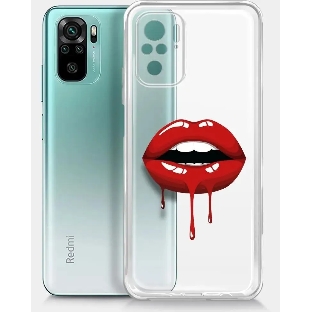 Чехол (клип-кейс) BORASCO ArtWorks, для Xiaomi Redmi Note 10/10S, прозрачный/рисунок