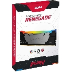 Оперативная память Kingston Fury Renegade, DDR4, 16Gb (2x8GB), 4600MHz, CL19, DIMM, с радиатором, RGB, черный/серебристый, фото4