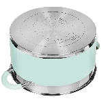 Кастрюля LARA LR02-545 MINT 26x14 см, 7,2 л, носик, индукционное дно, крышка с бортом, нержавеющая сталь, фото7