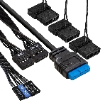Компьютерный корпус Miditower ExeGate EVO-5001A-600NPX (ATX, БП 600NPX с вент. 12 см, 2хUSB+1хUSB 3.0+HD Audio, черный, 3 вент.12см с RGb подсветкой, боковая панель - закаленное стекло), фото2