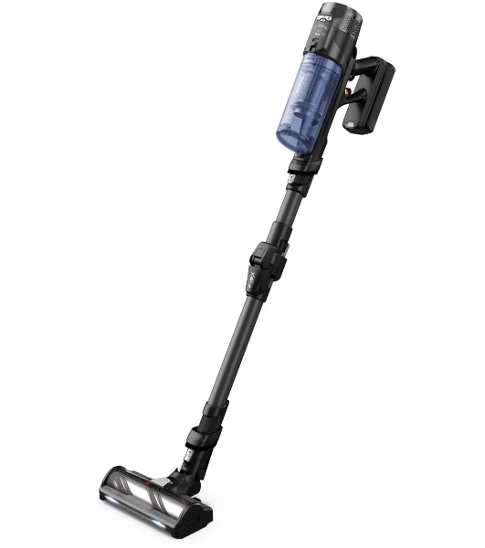 Пылесос вертикальный Tefal X-Force Flex TY9LC1WO серый/синий, питание от аккумулятора, 150 Вт, уборка сухая, пылесборник 0.65 л