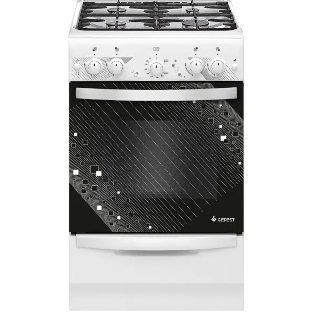 Плита газовая Gefest ПГ 5100-02 0309 белый, конфорок 4 шт, духовка 52 л, 50 см x 85 см x 58.5 см