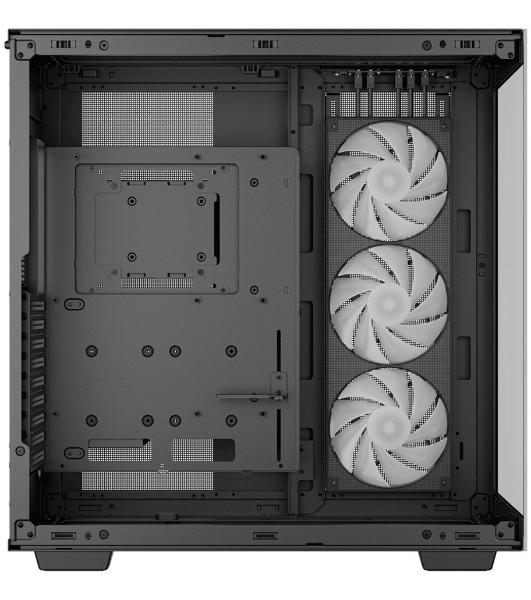 Компьютерный корпус Deepcool CH780 черный (ATX, без БП, ARGb, 4xUSB3.2 Type-A + USB3.2 Type-C) (R-CH780-BKADE41-G-1) MidiTower