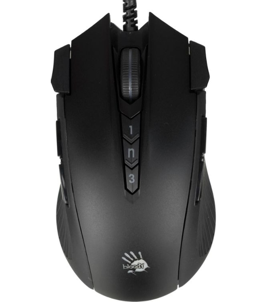 Мышь проводная A4Tech Bloody J90s черный, 8000 dpi, USB, кнопки - 12