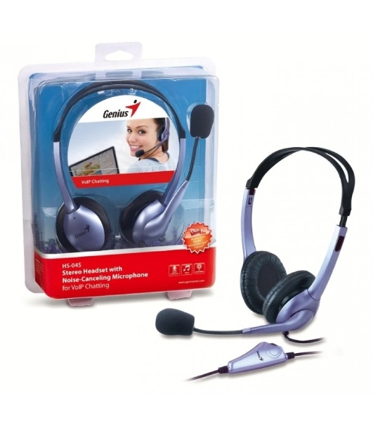 Гарнитура Genius HS-04S Two jack фиолетовый, проводная, 3.5 мм