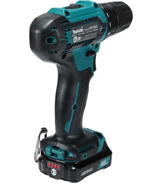 Дрель-шуруповерт Makita DF333DSAX6, 12 В, 2 Ач, 30 Нм, бесщеточный