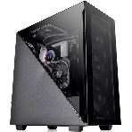 Компьютерный корпус Thermaltake Divider 300 TG черный без БП ATX 2x120мм 2xUSB 3.0 1xUSB3.1 audio front door bott PSU, фото 1