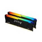 Оперативная память Kingston Fury Beast, DDR4, 32GB (2x16GB), 3200MHz, CL16, DIMM, с радиатором, RGB, черный, фото3