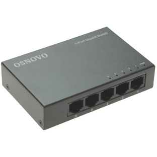 Коммутатор Osnovo SW-5G 5x1 Гбит/с неуправляемый