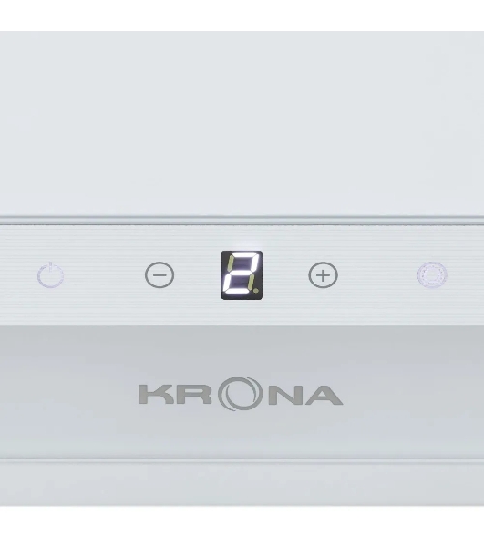 Вытяжка наклонная Krona Irma A 600 White S белый/серебристый, 59.5 см, 1300 куб. м/ч, 65 дБ