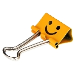 Зажимы Deli 8486 smile 25мм ассорти (упаковка: 48шт) пластиковая туба, фото3