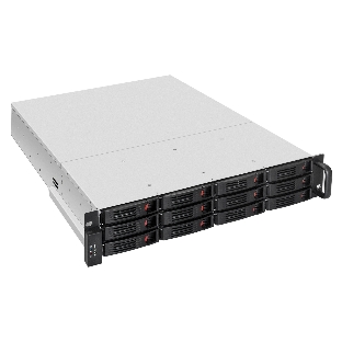 Серверный корпус ExeGate Pro 2U550-HS12 (RM 19', высота 2U, глубина 550, Redundant БП 2x1200W, 12xHotSwap, USB)