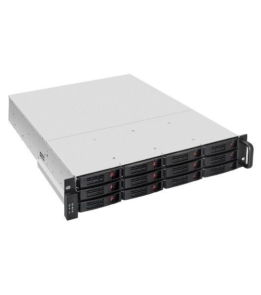Серверный корпус ExeGate Pro 2U550-HS12 (RM 19', высота 2U, глубина 550, Redundant БП 2x1200W, 12xHotSwap, USB)