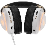 Гарнитура ASUS ROG Delta II KJP белый, беспроводная + проводная, Bluetooth, подсветка, совместимость с PS5, Xbox, фото3