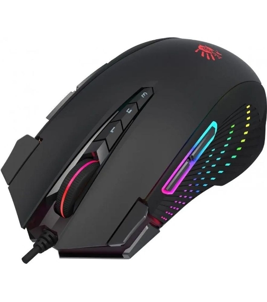 Мышь проводная A4Tech Bloody J90s черный, 8000 dpi, USB, кнопки - 12