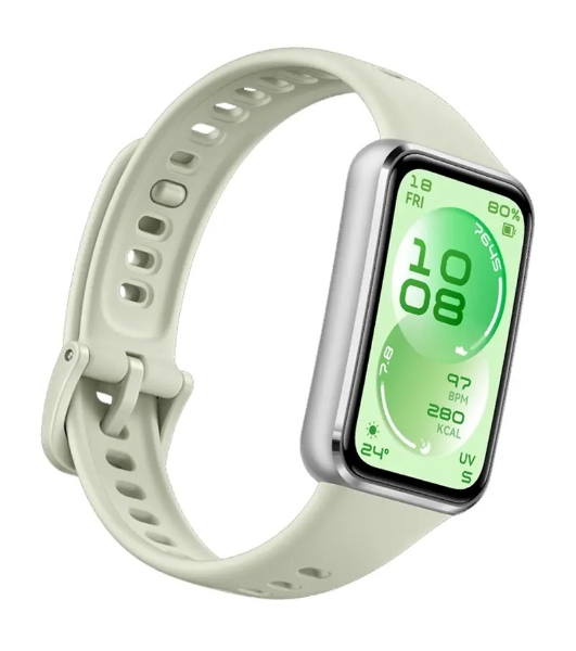Фитнес-браслет HUAWEI Band 11 BNE-AL00, 1.62' AMOLED, Bluetooth, IP68, зеленый / серебристый