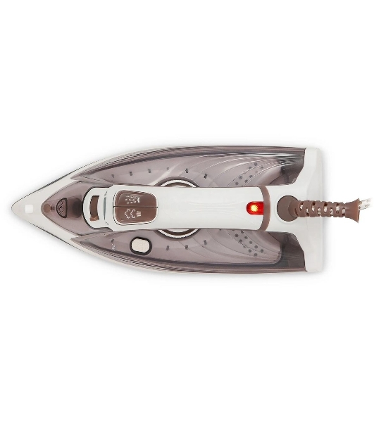 Утюг Maxwell MW-3047, 2400 Вт, белый/коричневый