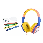 Проводные наушники Harper KIDS HN-302 оранжевый/синий, накладные, проводной, фото2