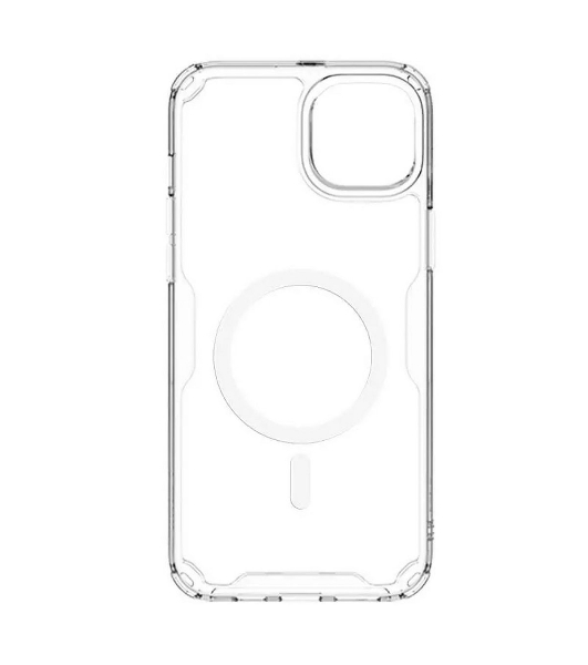 Чехол Nature TPU Pro Magnetic Case, белый, (AP IP15 Plus)