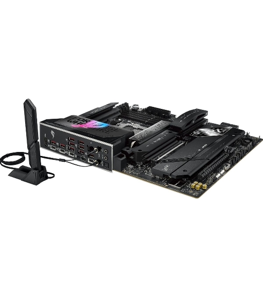 Материнская плата ASUS ROG STRIX X870E-E GAMING WIFI, AM5, AMD X870E, 4xDDR5, 4xSATA, 5xM.2, 1xPCI-E 5.0 x16, 1xPCI-E 4.0 x4, 1xHDMI, 1xUSB-C 3.2 Gen 2, 1xUSB-C 3.2 Gen 2x2, 2xUSB-C 4.0, 1x 5Gb LAN, 9xUSB-A 3.2 Gen 2, 2x3.5 мм, TOSLINK, 1xWi-Fi 7, ATX