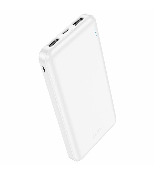 Портативный аккумулятор Hoco J100 High-ranking 10000mAh 2.1A 2xUSB-A белый (J100 HIGH-RANKING WHITE)