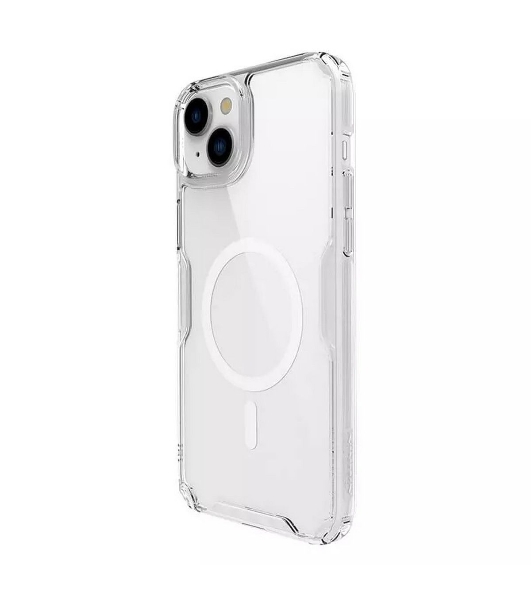 Чехол Nature TPU Pro Magnetic Case, белый, (AP IP15 Plus)