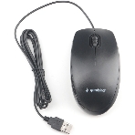 Мышь проводная Gembird MOP-200 черный, 1000 dpi, USB, кнопки - 3, фото 1