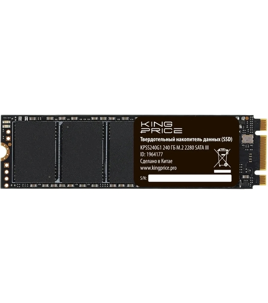 Накопитель SSD KingPrice KPSS240G1, 240Gb, M.2 2280, SATA-III, R/W 500/420