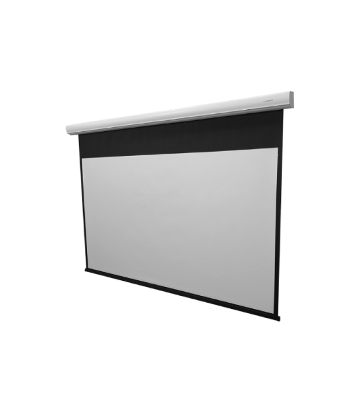 Экран с электроприводом Lumien Master Control 193х220 см (раб. область 119х212см) (95') Matte White FiberGlass черная кайма сверху 70 см 16:9