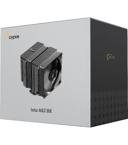 Кулер Ocypus Iota A62 BK Iota-A62-BK черный 120мм алюминий+медь 2000rpm 29db 4-pin 260W 158мм