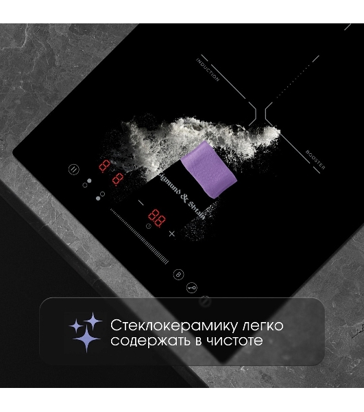 Индукционная варочная панель Zigmund & Shtain CI 60.3 B черный