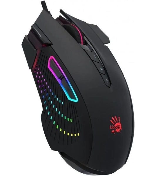 Мышь проводная A4Tech Bloody J90s черный, 8000 dpi, USB, кнопки - 12