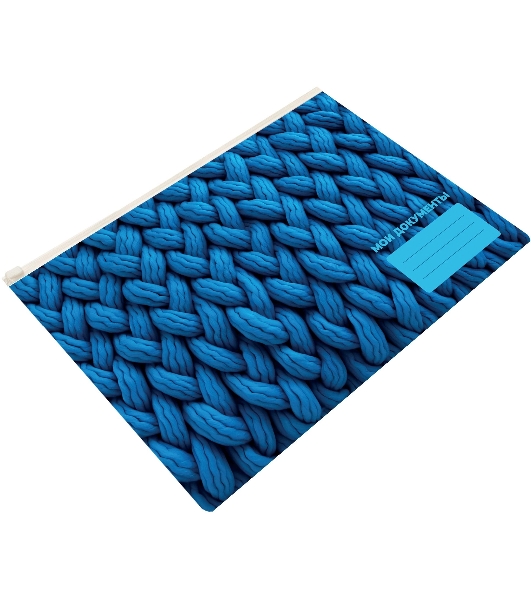 Папка на молнии ZIP Silwerhof FABRIC A5+ ПВХ 0.25мм