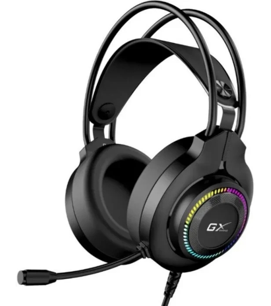 Гарнитура Genius HS-GX580U чёрный, проводная, USB, подсветка