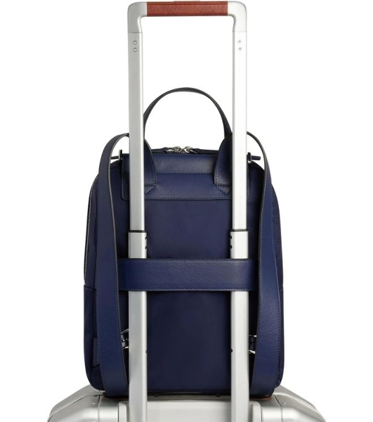 Рюкзак женский Piquadro Lyra CA5566W92T/BLU темно-синий нейлон/натур.кожа