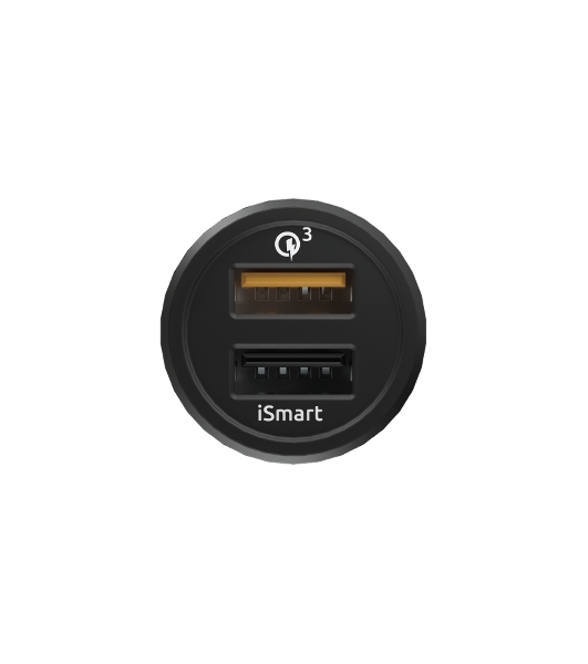 Автомобильное зарядное устройство OLMIO 2USB, QuickCharge3.0+Smart IC, 5.4A, 30W