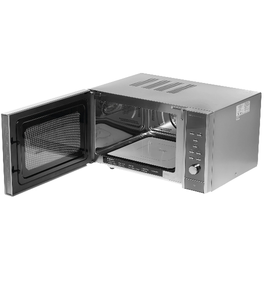 Микроволновая печь CASO MCG 30 Ceramic Chef серебристый, 30 л, 900 Вт, переключатели - кнопки, поворотный механизм
