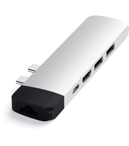 USB-концентратор Satechi ST-TCPHES, USB Type-C, USB 3.0/RJ-45/USB Type-C/HDMI/microSD, USB