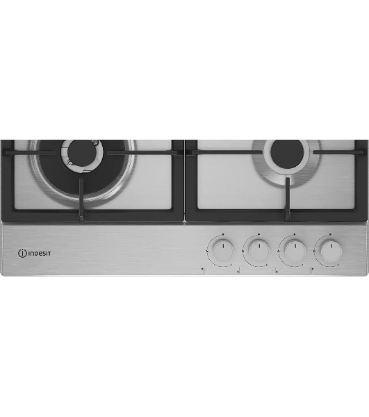 Газовая варочная панель Indesit THPM 642 W/IX/I, нержавеющая сталь