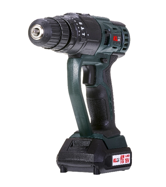 Дрель-шуруповерт Klpro KLMS18-20, 18 В, 2 Ач, 28 Нм, щеточный, ударный