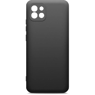 Чехол (клип-кейс) BORASCO Microfiber Case, для Samsung Galaxy A03, черный