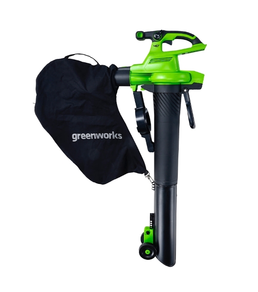 Воздуходув-Садовый Пылесос аккумуляторный GreenWorks GD40BVIIk4, 40V, бесщеточный, c 1хАКБ 4Ач и ЗУ (2406907UB)