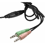 Гарнитура Exegate HS-120S чёрный, проводная, 2 x mini jack 3.5 мм, подвижный микрофон, фото3