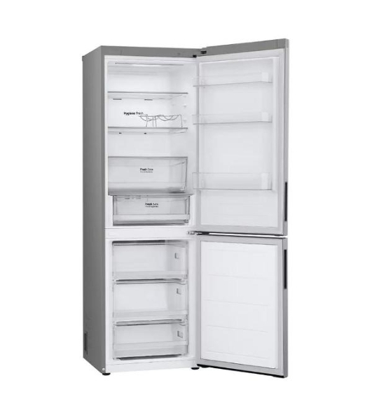 Холодильник LG GC-B459ANMW серебристый двухкамерный 234/110л морозилка снизу, No Frost