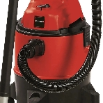 Строительный пылесос Einhell TC-VC 1825 (2342430) красный, 1250 Вт, уборка сухая/влажная, пылесборник мешок/контейнер, 25 л, фото2