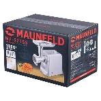 Мясорубка электрическая Maunfeld MF-221SS серый, 1800 Вт, 2.0 кг/мин, реверс, защита от перегрузки, насадки - 4, фото2